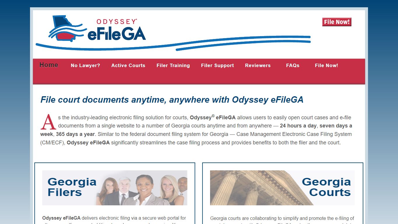 Odyssey eFileGA | Court E-Filing Solution for Georgia